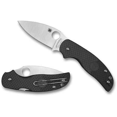 Spyderco 2024 Spyderco Sage 5 Alzheimer'S Lightweight Black Plain SPY-C123PBK